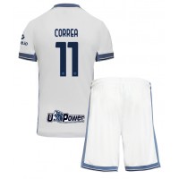 Inter Milan Joaquin Correa #11 Bortedraktsett Barn 2024-25 Kortermet (+ Korte bukser)